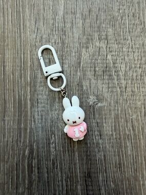 miffy White & Pink Bunny Keychain Bag Charm